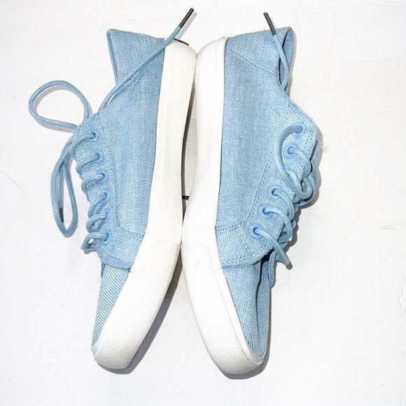 Lamo Vita Sky Blue And White Casual Tie Sneakers - Picture 6 of 10